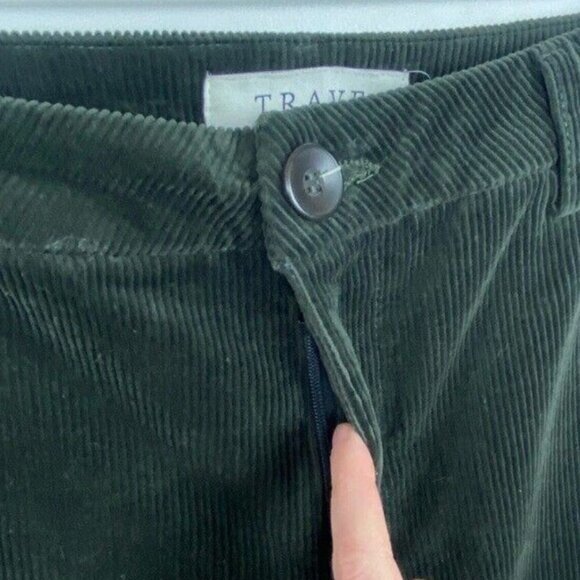 Trave Sloan Bootcut Corduroy Pants Green River Size 28 Nordstrom Stretch Cords - Picture 8 of 10